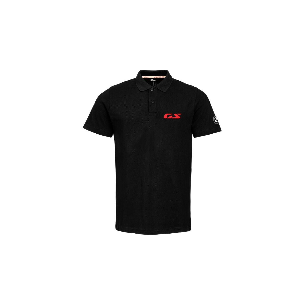 BMW GS Polo Shirt - BLACK - Red GS Logo