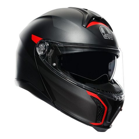 AGV Tourmodular Frequency Matt Gunmetal/Red