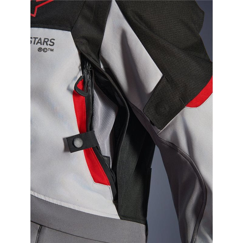 ALPINESTARS Andes V4 Drystar Jacket - Dk Ice Grey Blk Bright Red